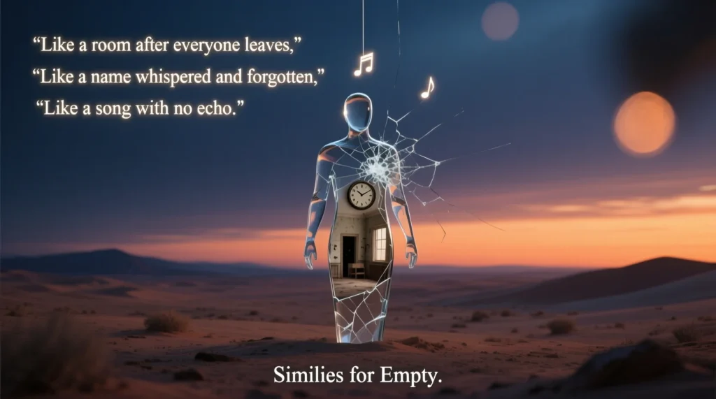 similes for empty