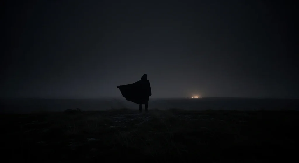 Dark as a starless night