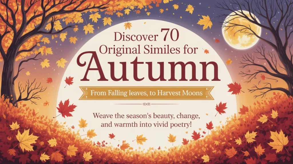 similes for autumn