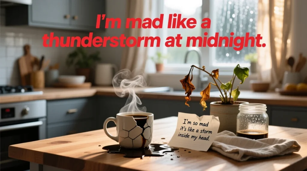 similes for being mad