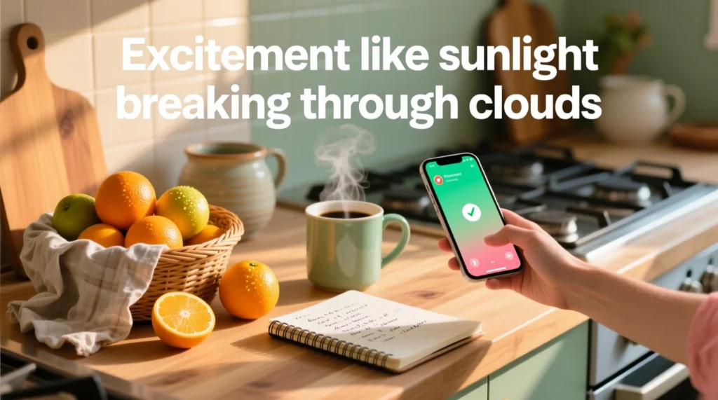 similes for excitement