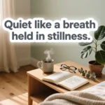 similes for quiet