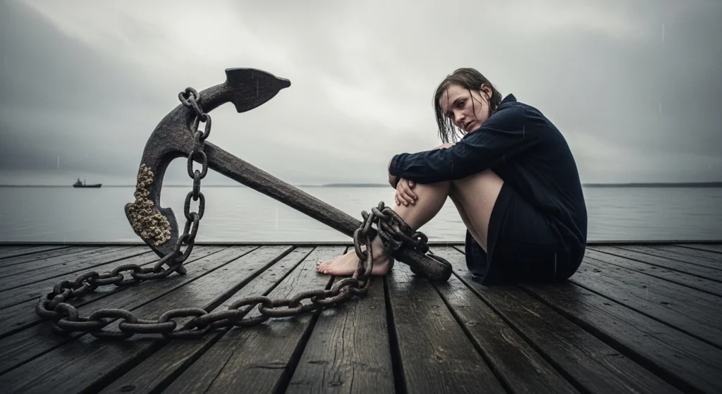 Heavy as an anchor