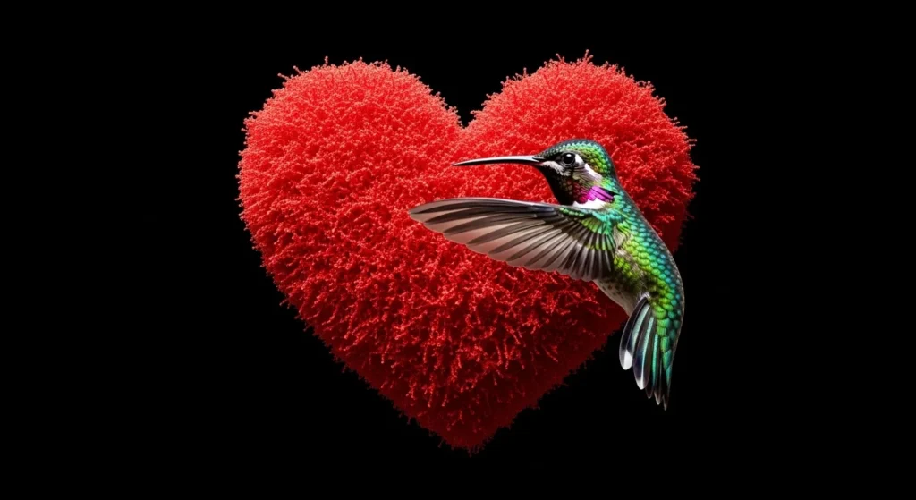 My heart fluttered like a hummingbird’s wings