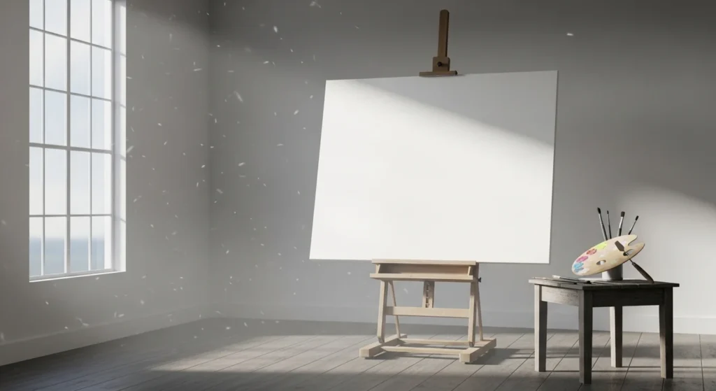 Silence is like a blank canvas
