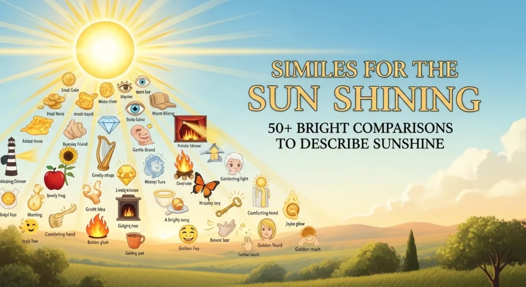 Similes for the Sun Shining