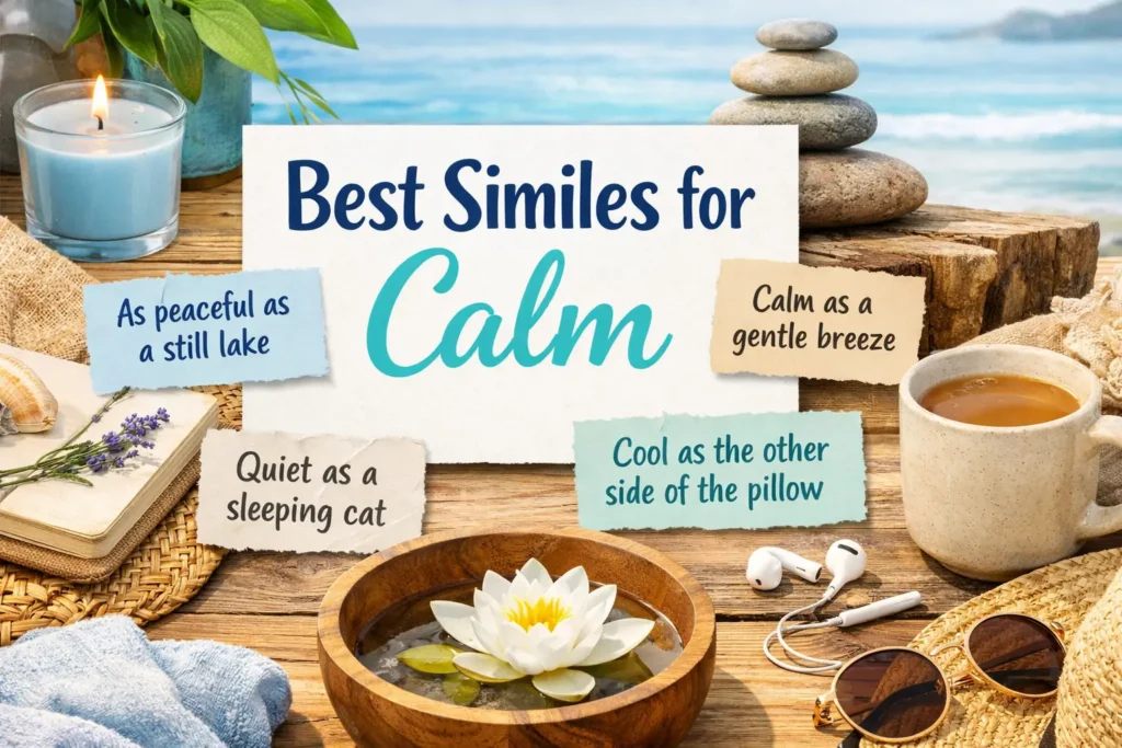 best similes for calm