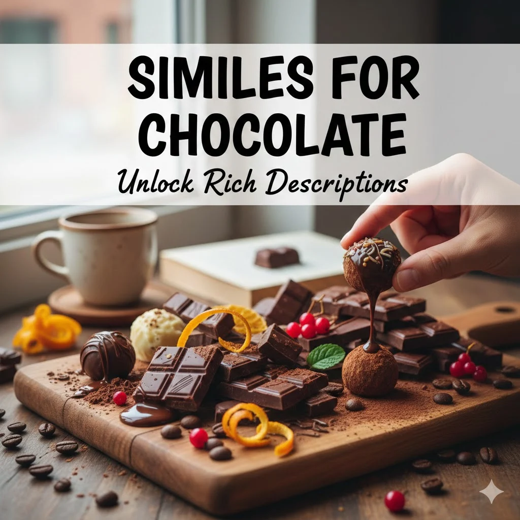 similes for chocolate