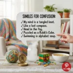 similes for confusion
