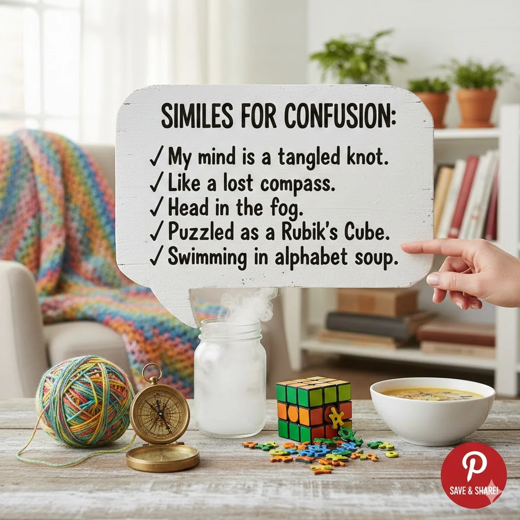 similes for confusion