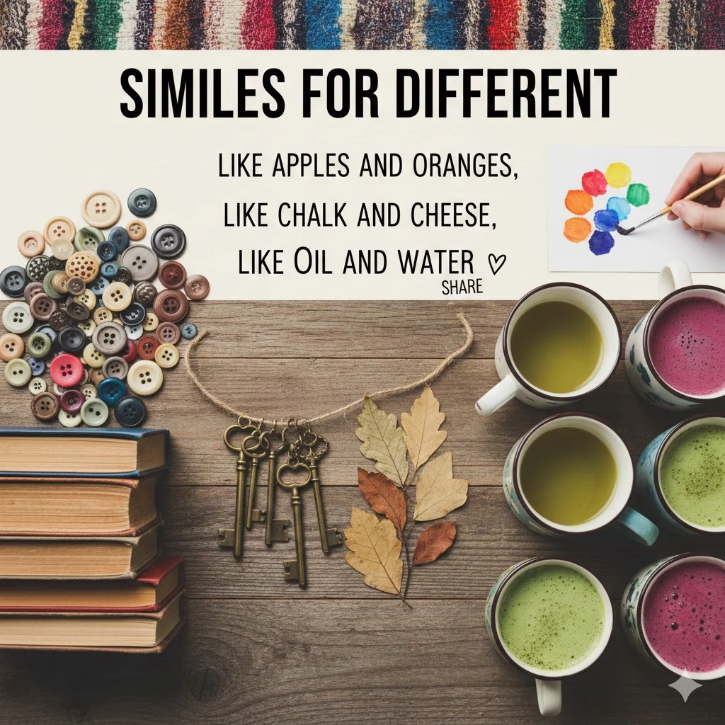 similes for different