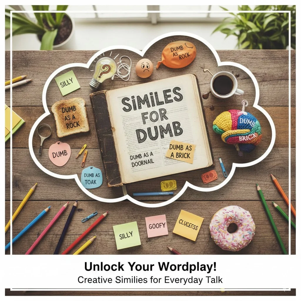 similes for dumb