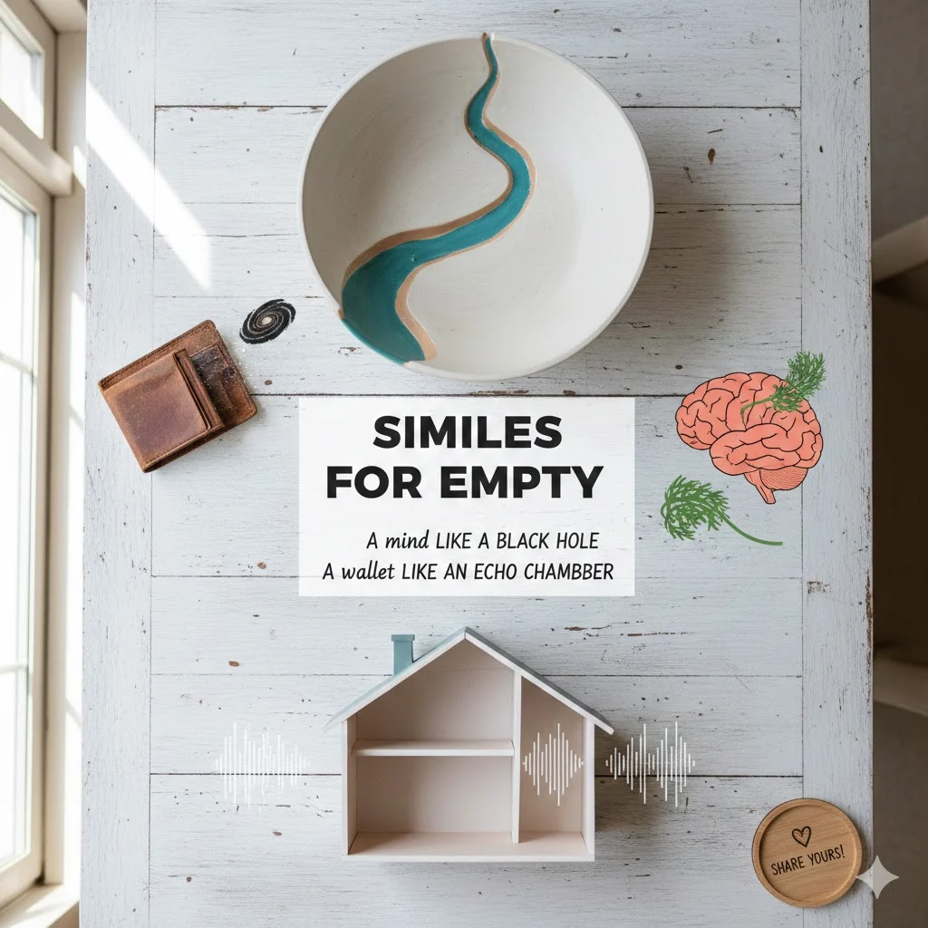 similes for empty
