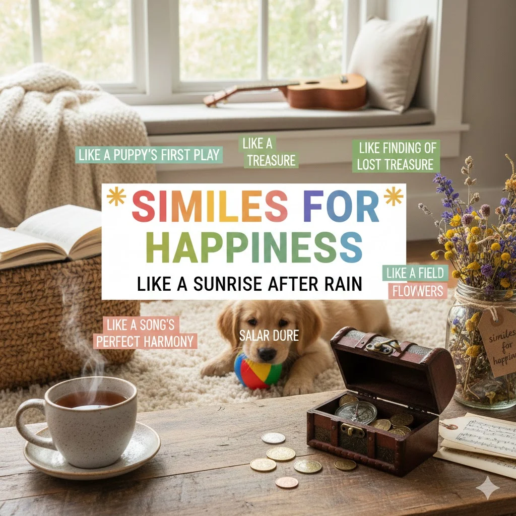 similes for happiness