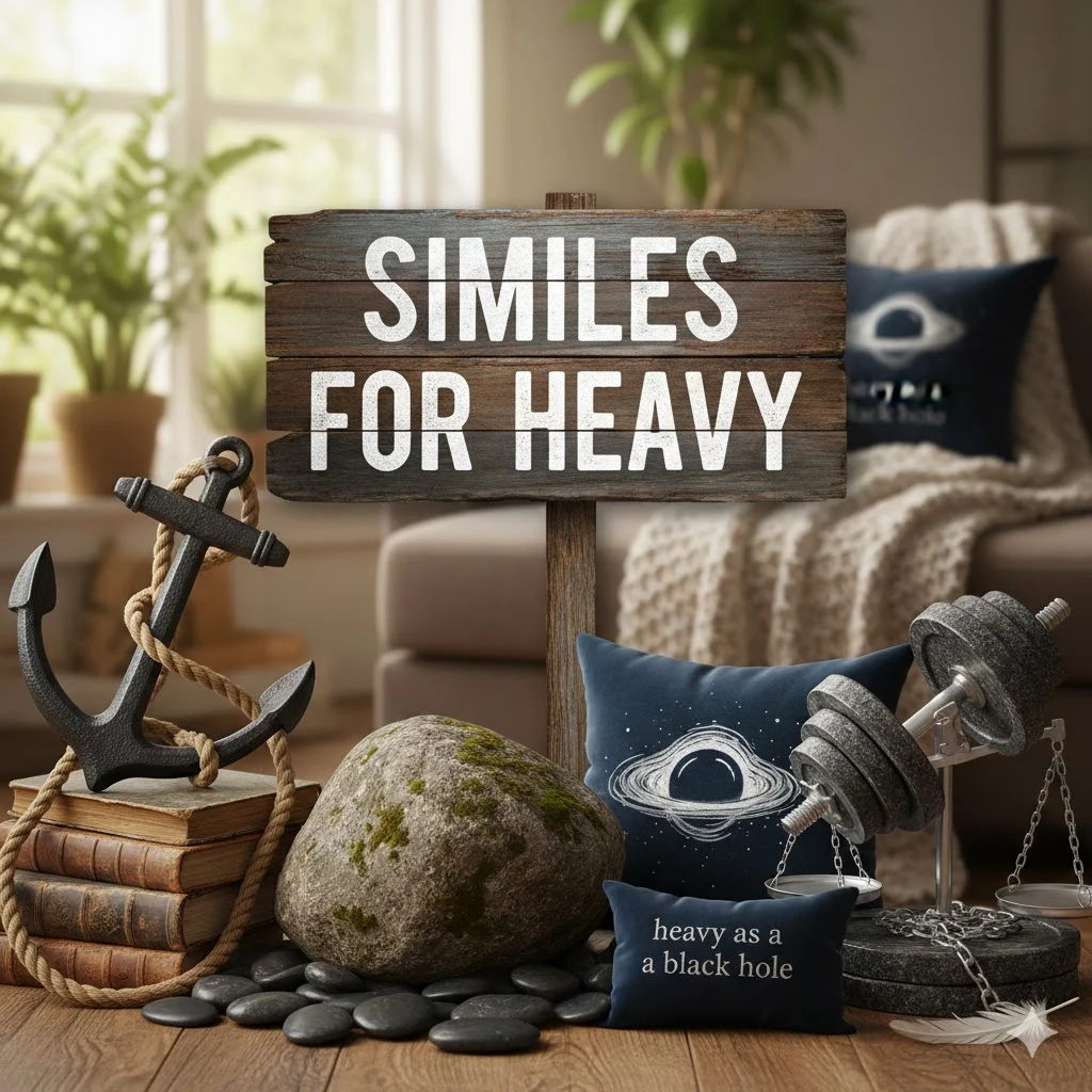 similes for heavy