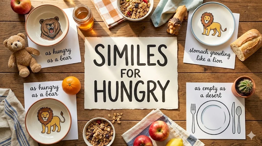 similes for hungry
