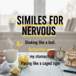 similes for nervous