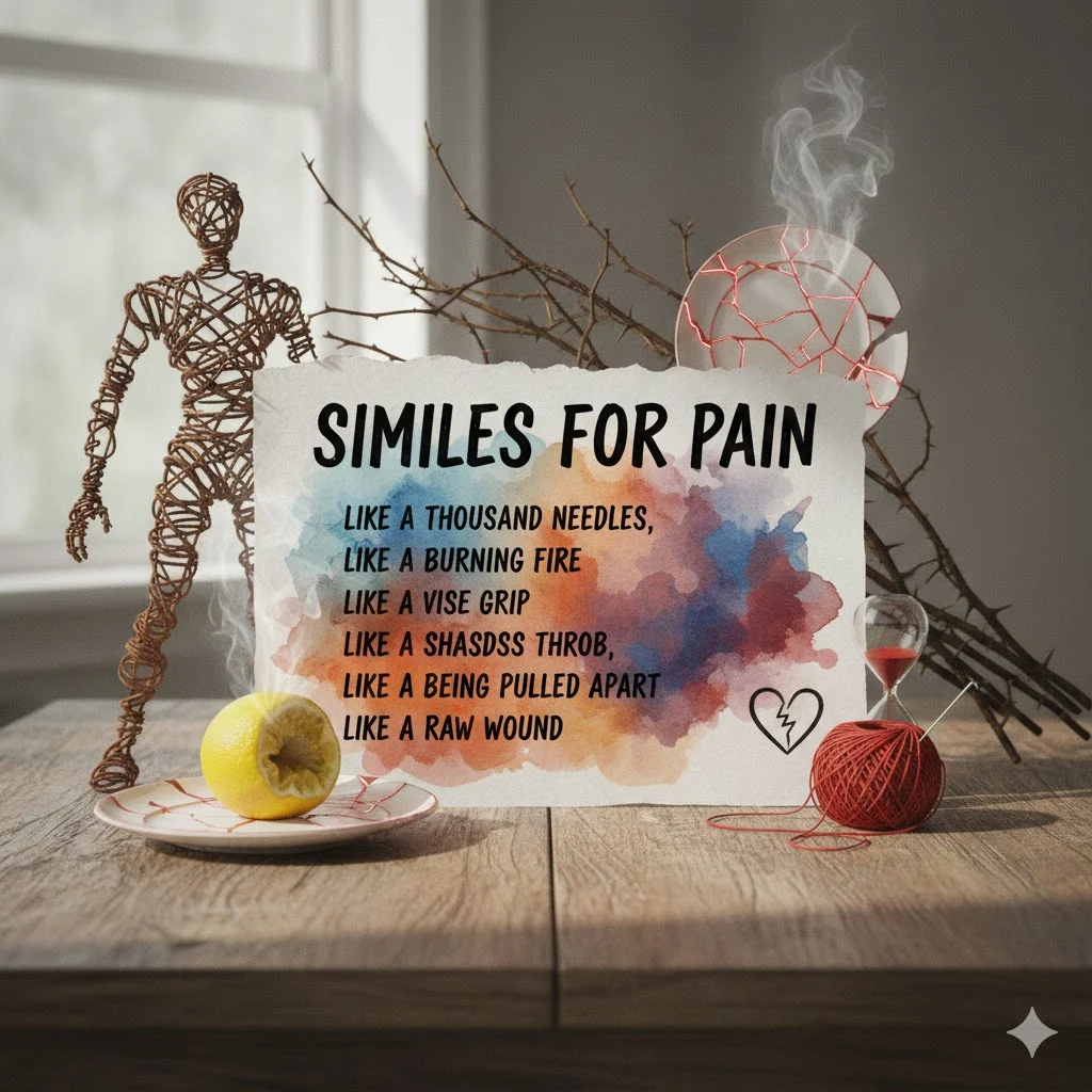 similes for pain