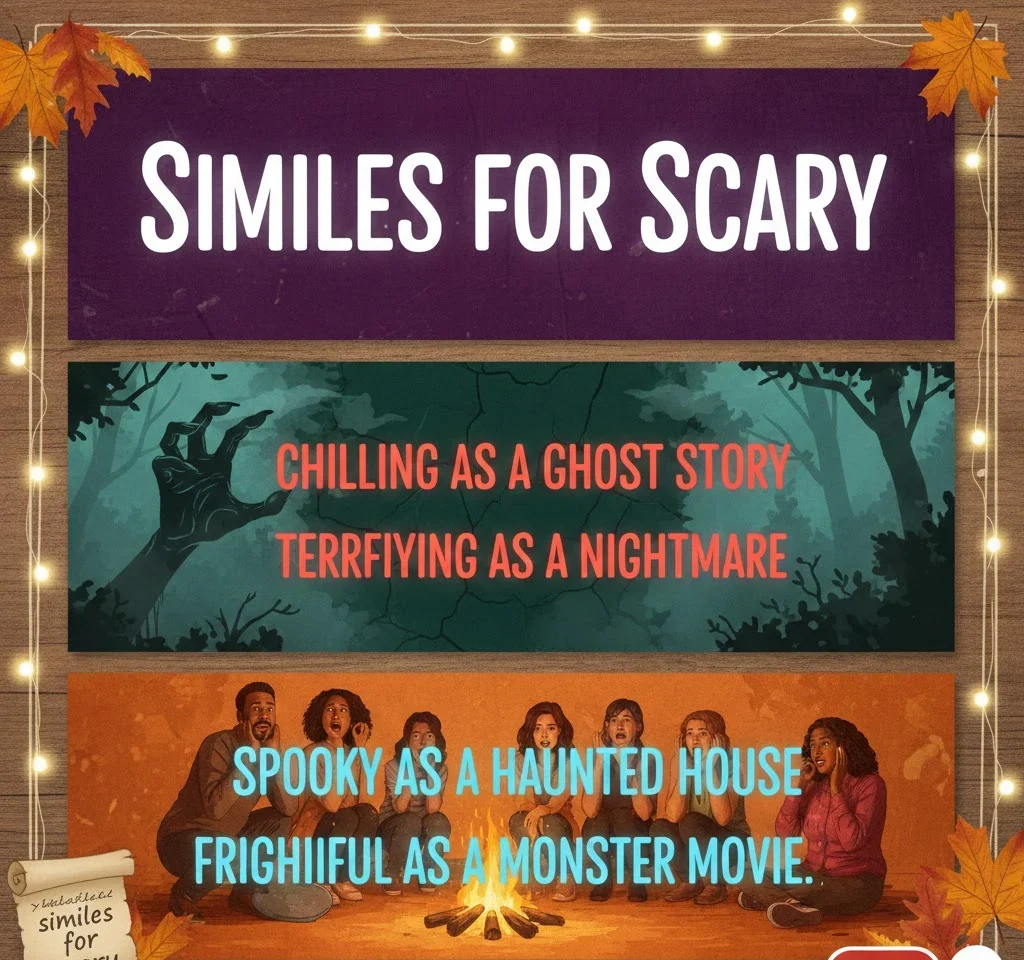 similes for scary
