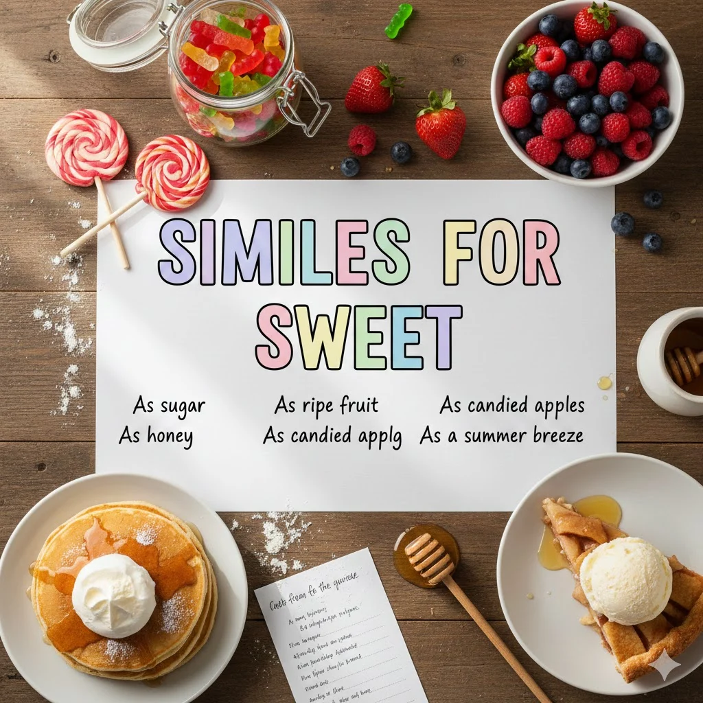 similes for sweet