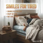 similes for tired