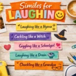 similes for laughing