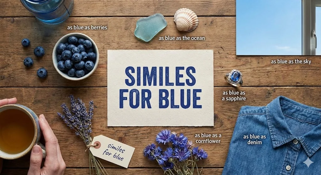 similes for blue
