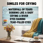 similes for crying