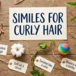 similes for curly hair