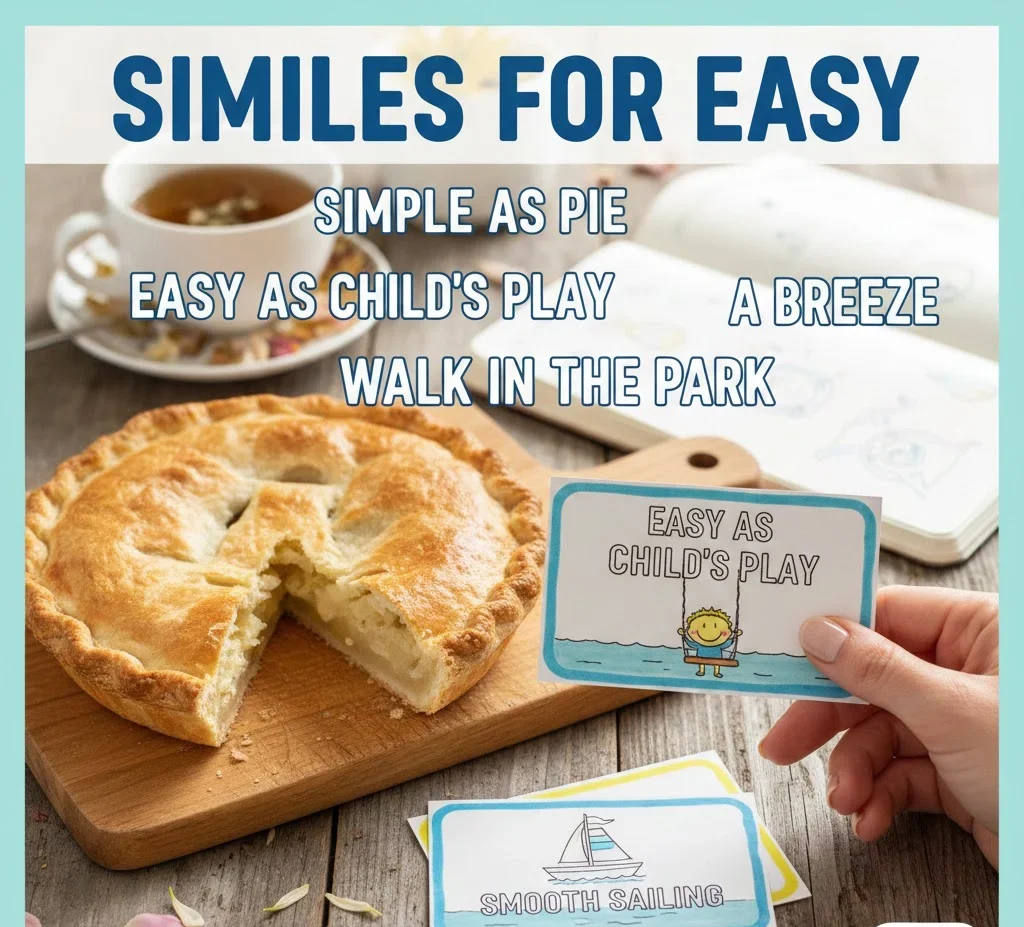 similes for easy
