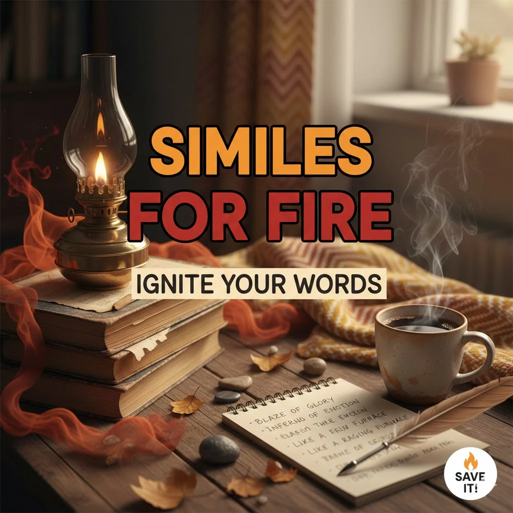 similes for fire