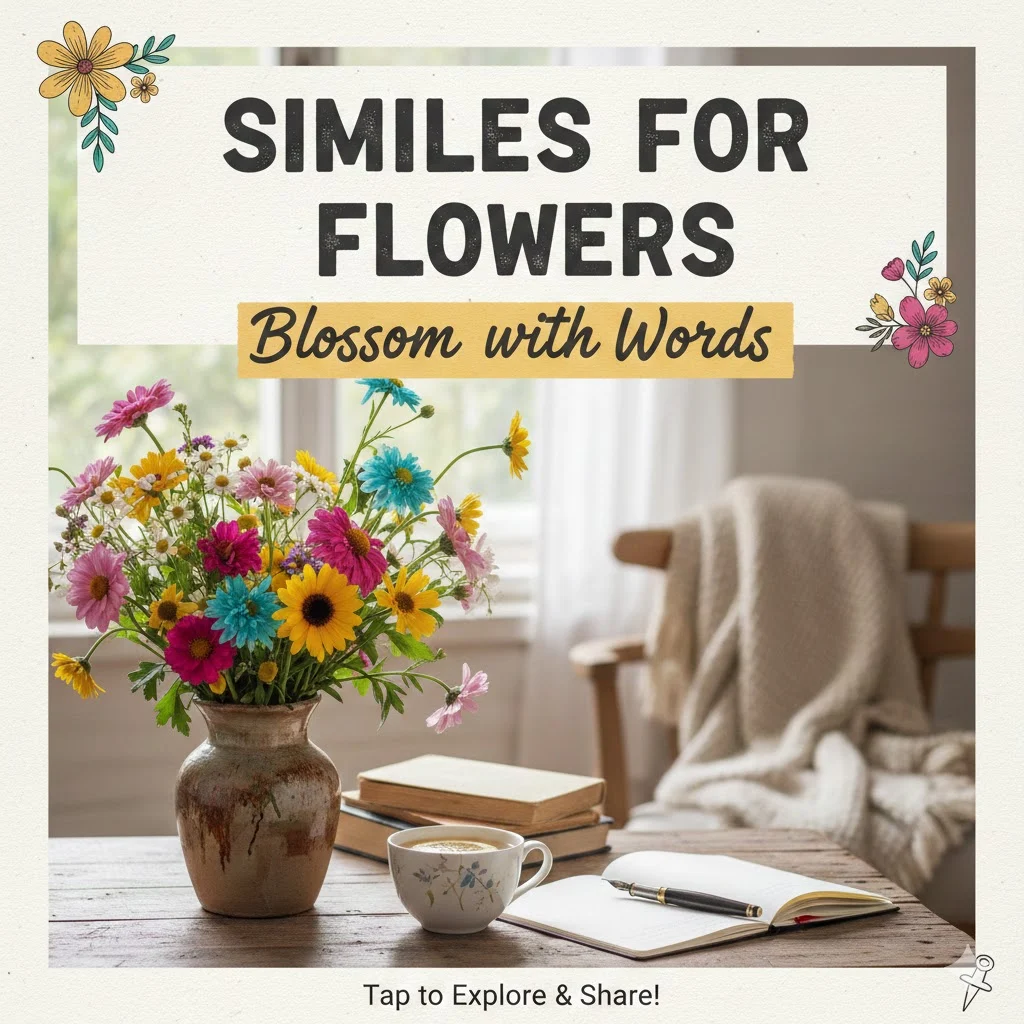 similes for flowers