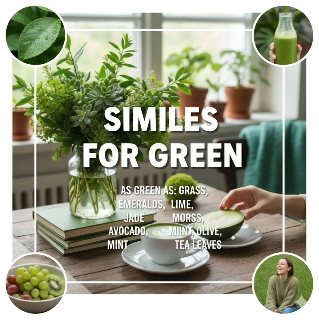 similes for green