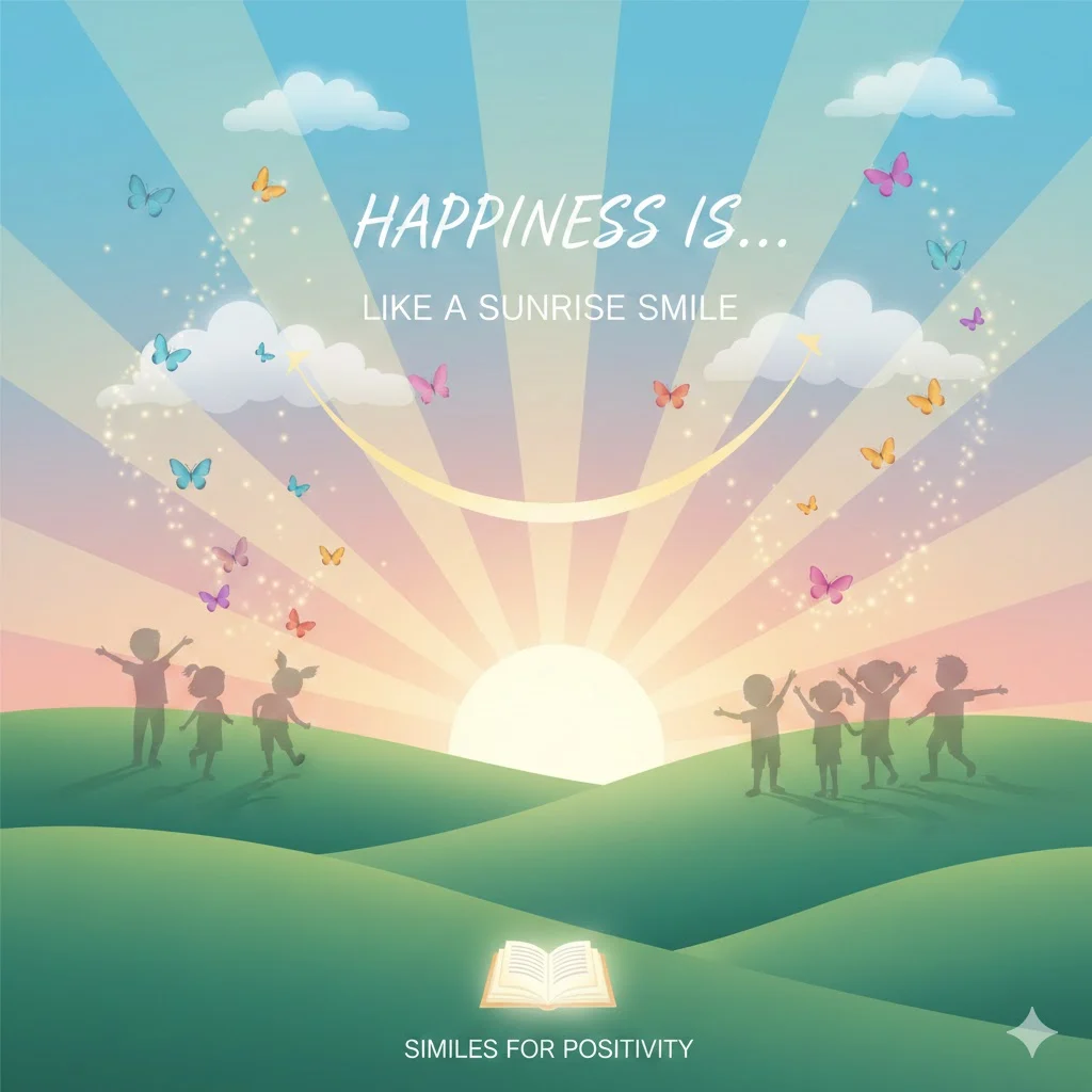similes for happiness examples