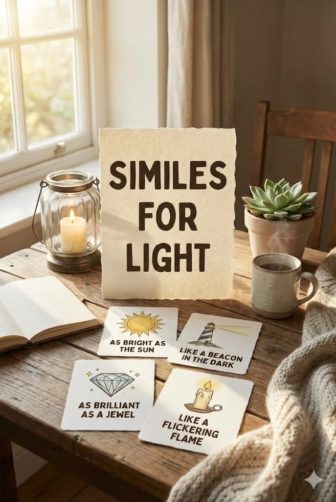 similes for light