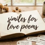 similes for love poems