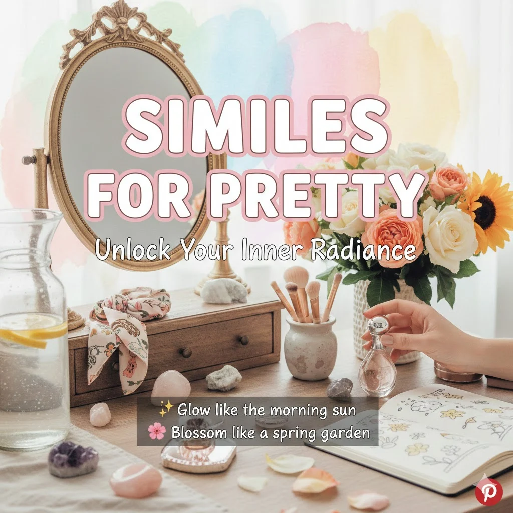 similes for pretty