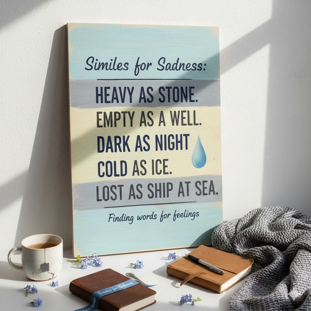 40+ Heartfelt Similes for Sadness to Capture Emotion and Deepen Your Writing