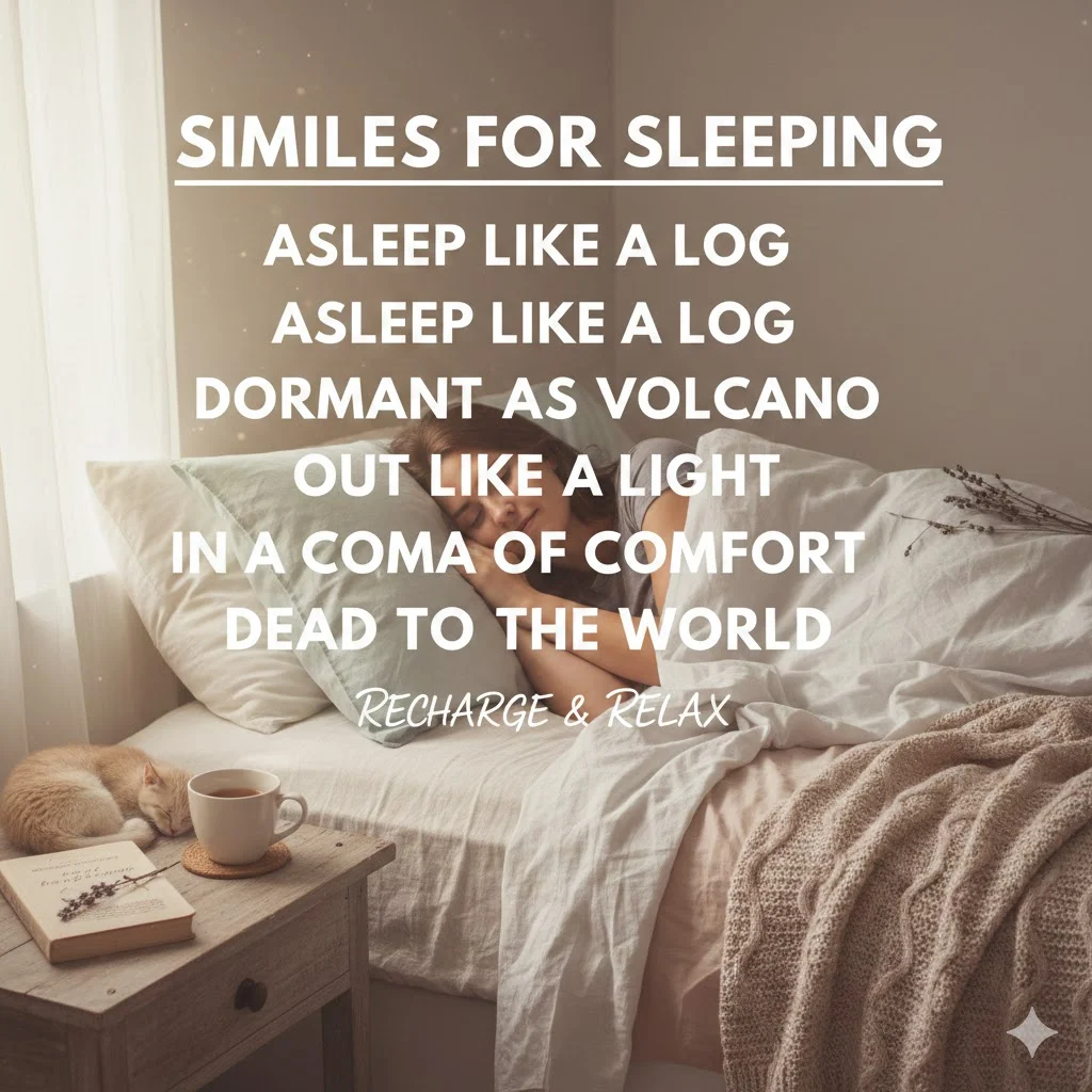 similes for sleeping