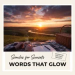 similes for sunsets