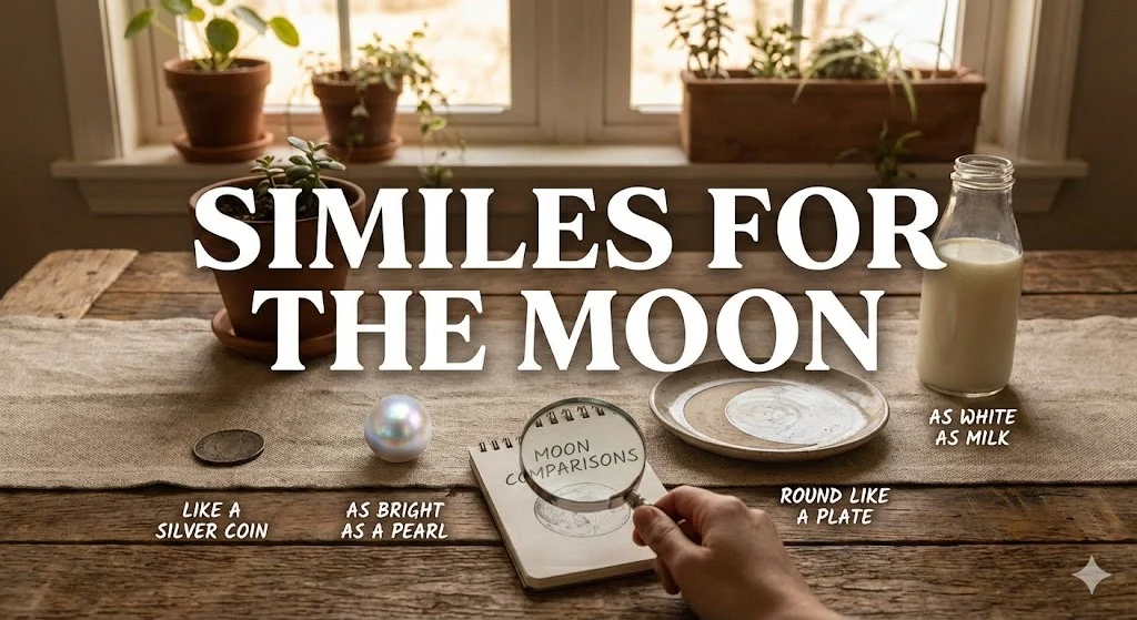 similes for the moon