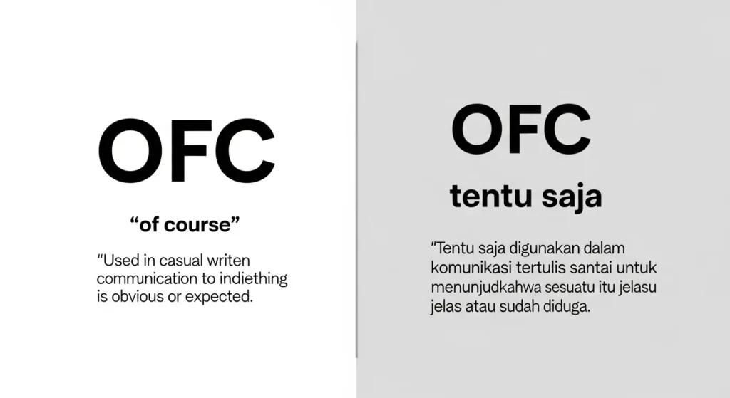 Definition & Meaning of OFC (Artinya OFC)