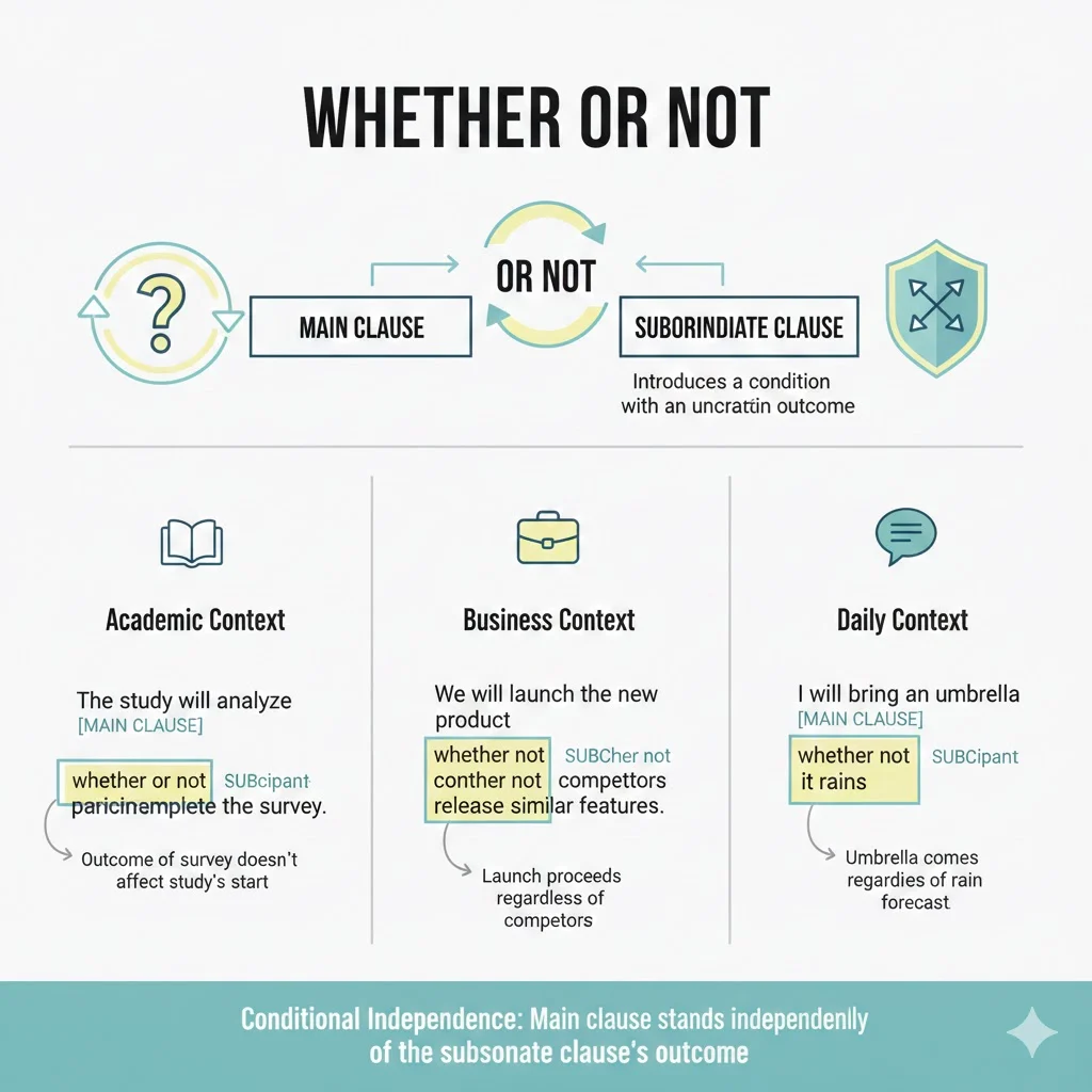 Whether or Not: Meaning, Grammar, Usage, and Expert Guide