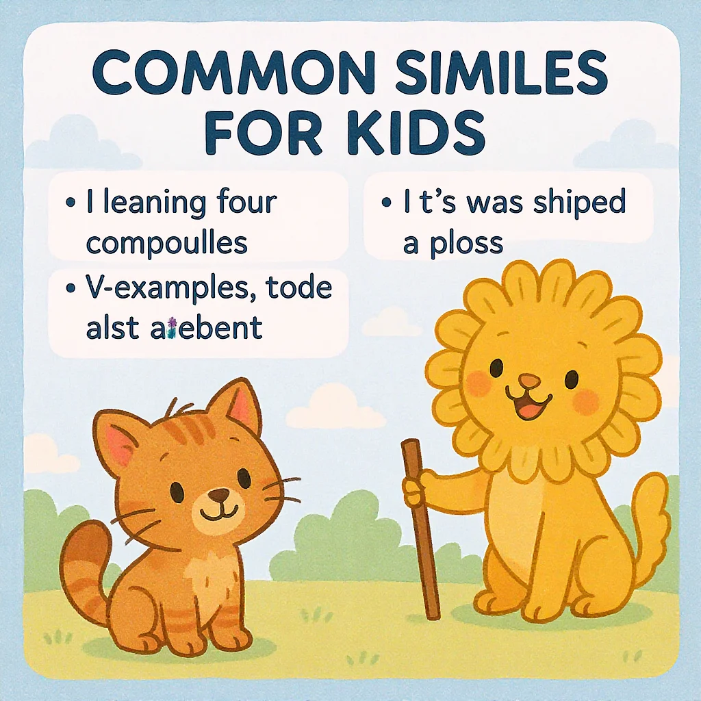 common similes for kids