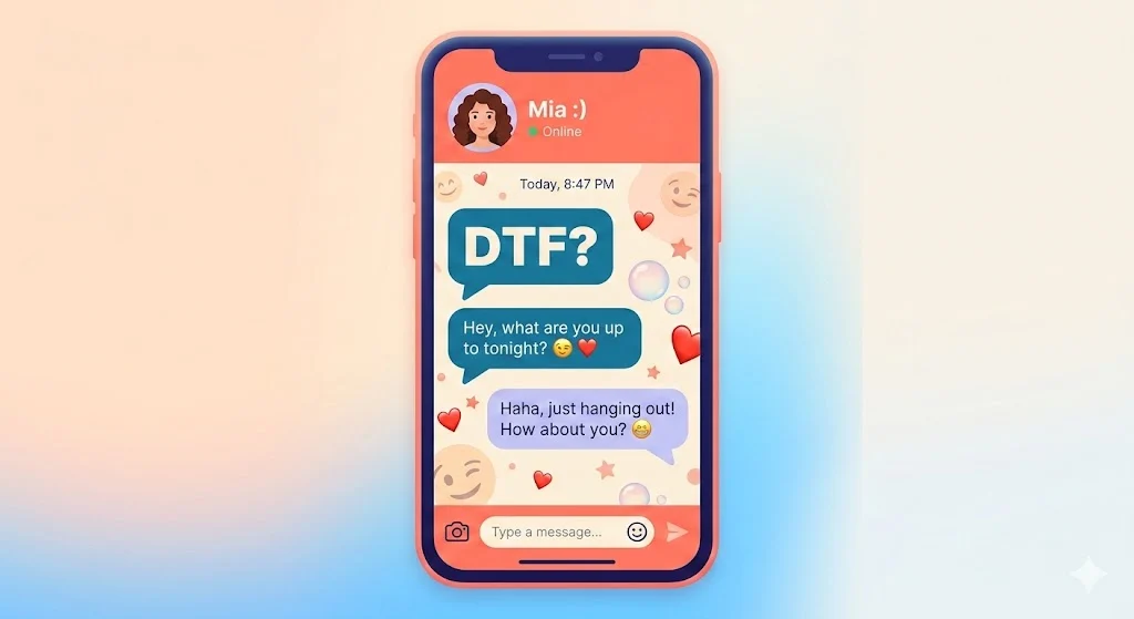 dtf meaning in text