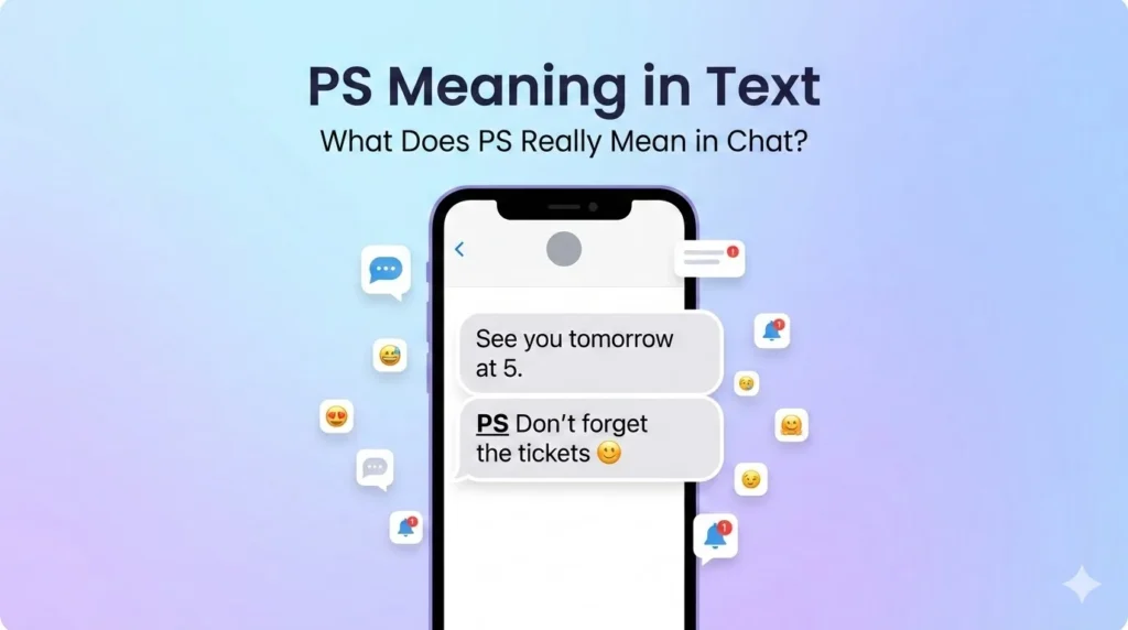 ps meaning in text