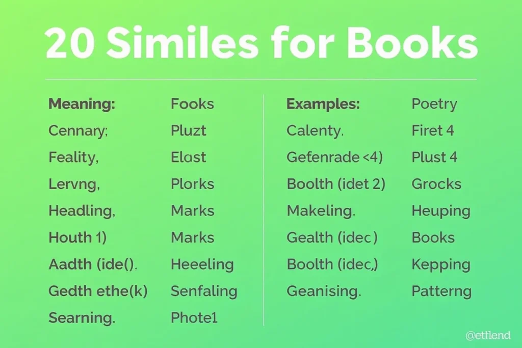 similes for books