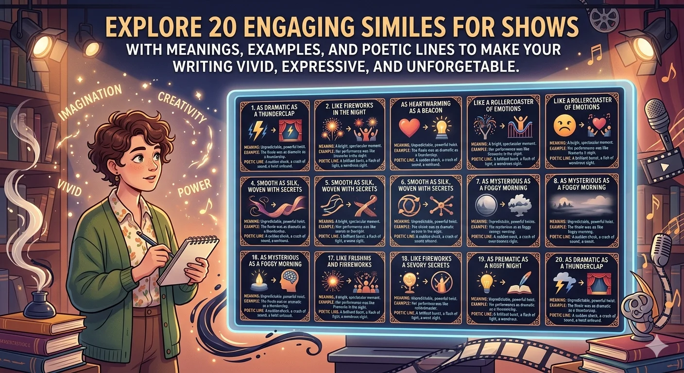 similes for shows