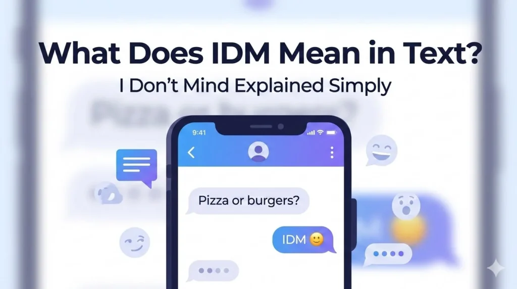 What Does IDM Mean in Text? | Complete Guide to This Popular Slang in Chat and Social Media