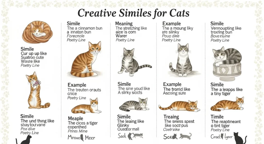 similes for cats